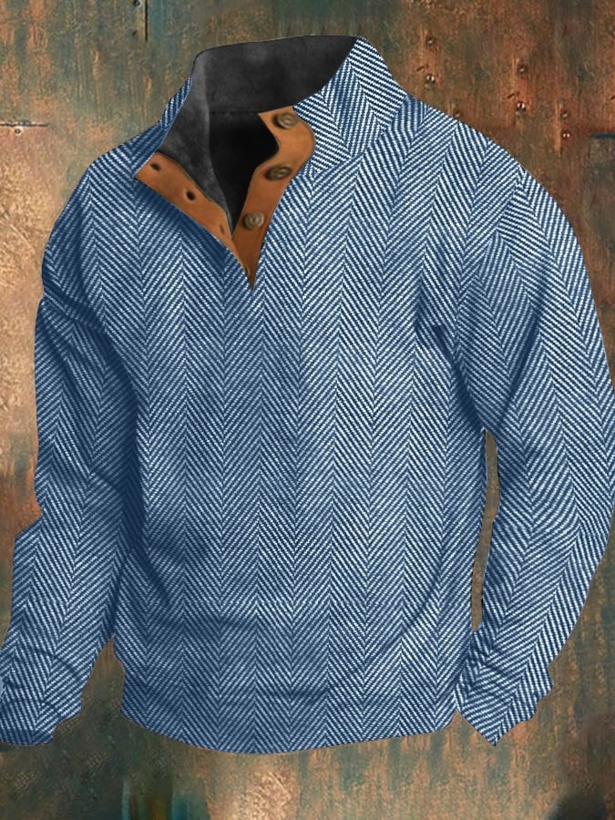 Max™ - Retro Plaid Herren Sweatshirt
